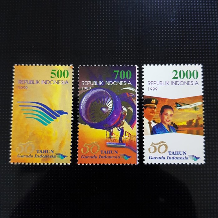 

Sale Prangko/Perangko Indonesia 1999. Seri 50 Tahun Garuda Indonesia. Set Limited