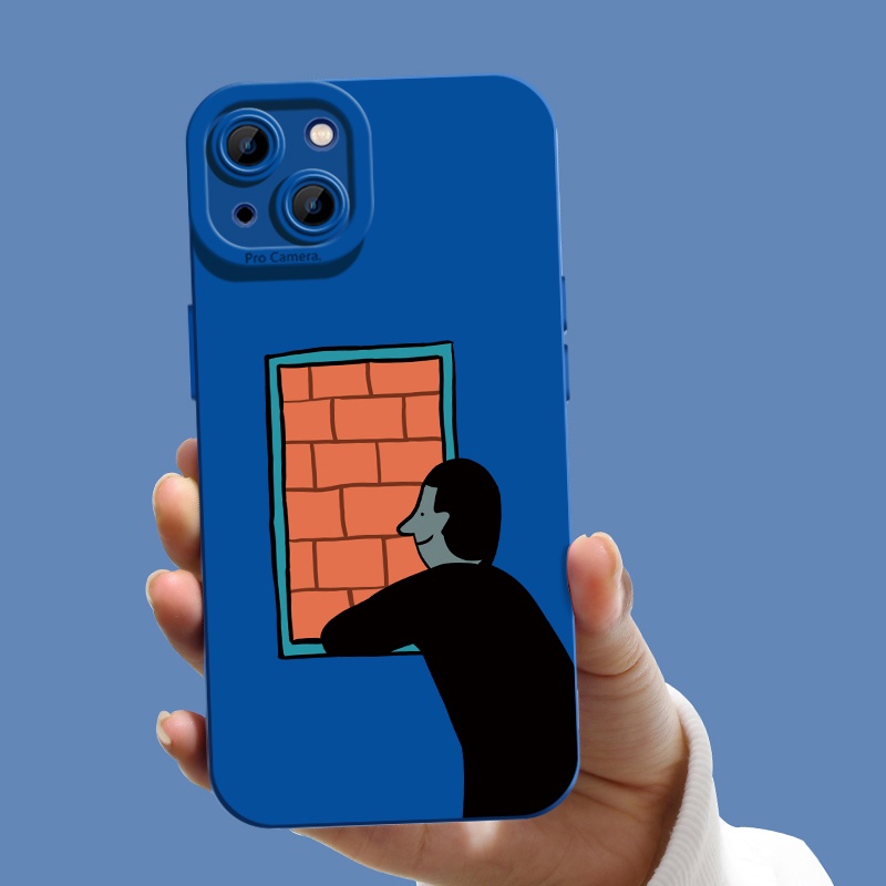 Soft Case Silikon TPU Motif Anak Laki-Laki Untuk IPhone 14 13 12 Pro Max 11 XS XR X Plus