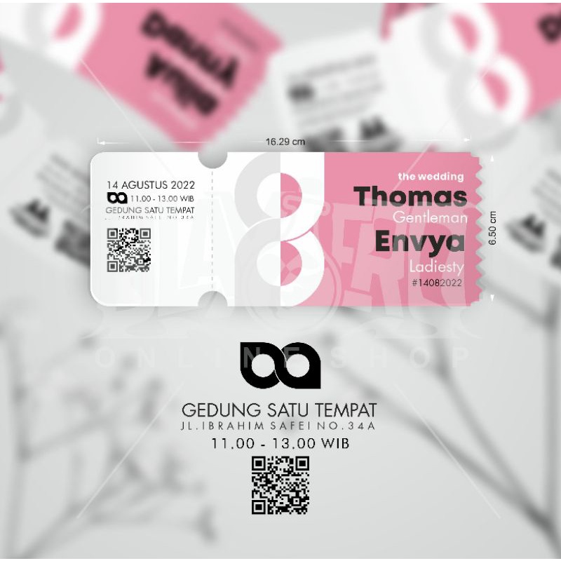 

Cetak Undangan Tema Tiket #1