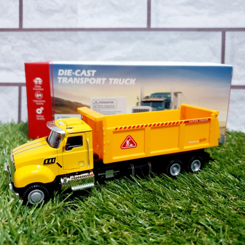 Diecast mobil Dump Truk Pasir Alloy - Miniatur Truk Monster Tambang