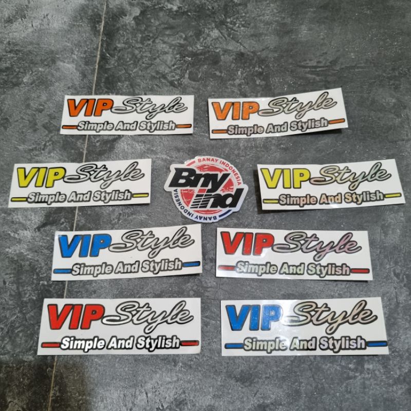 STICKER STIKER VIP STYLE SIMPLE AND STYLISH CUTTING