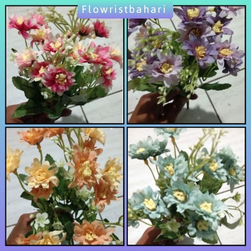 Bunga dekorasi artificial Daisy hias dekorasi pelaminan wedding artificial
