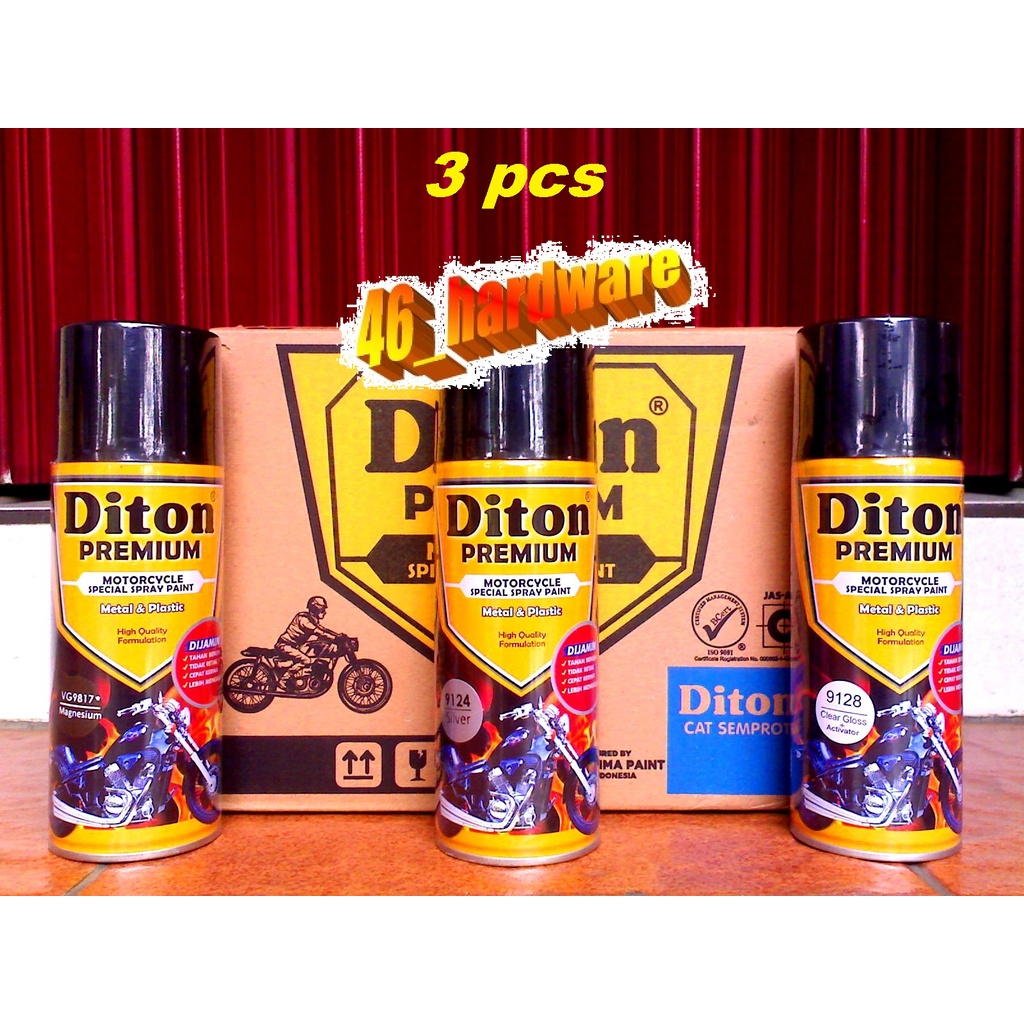 DITON PREMIUM CAT SEMPROT MAGNESIUM SILVER CLEAR GLOSS VELG ENGINE - 46_hardware