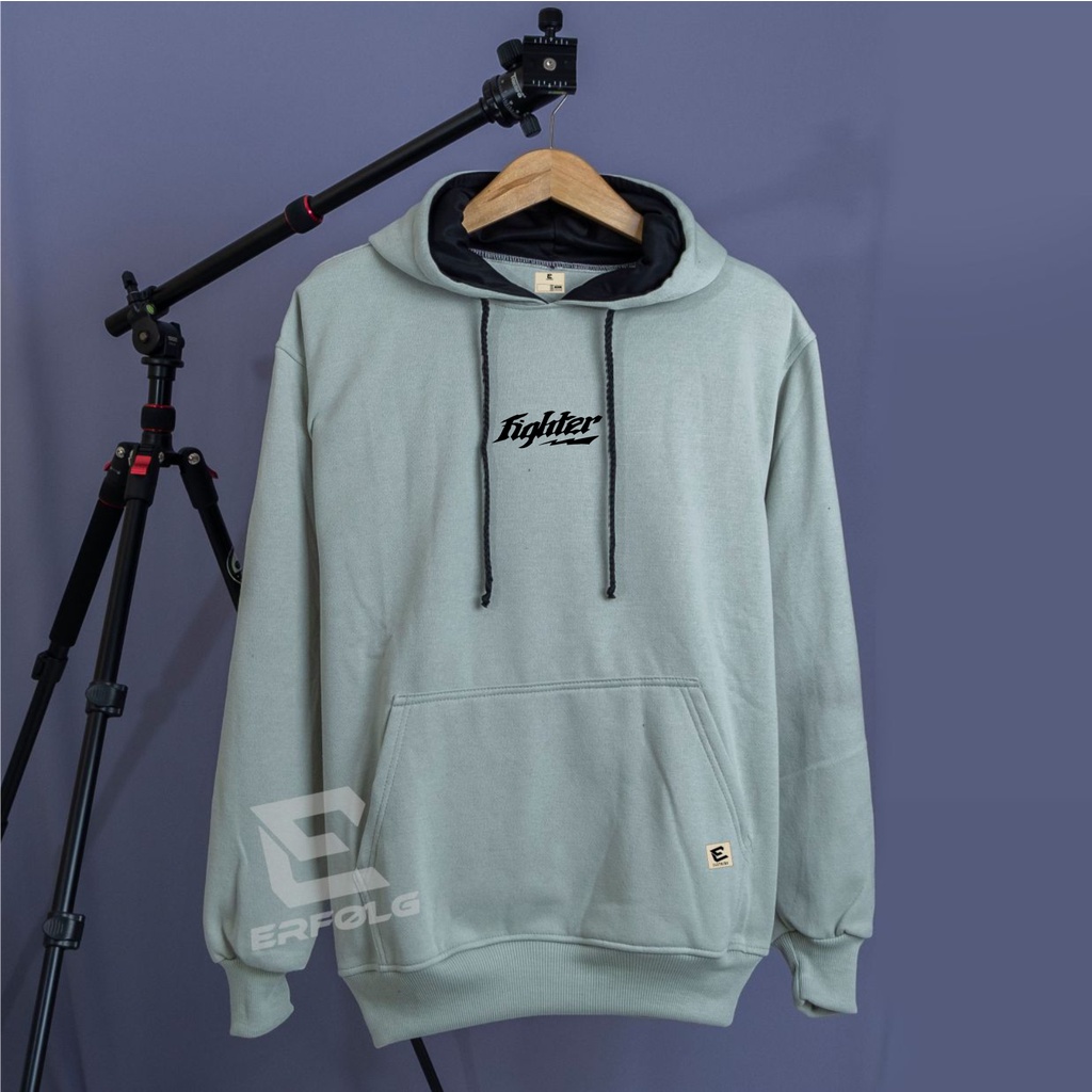 Erfolg Offiziell Clothing Hoodie Premium Warna Hijau Mint Basic Sablon Fighter Simpel Sweater Hodie Pria Wanita Oversize Cream Jacket Switer Oblong Brand Distro Lokal Bandung Suiter Suwiter Jumper Jumbo Bigsize M L XL XXL Gaya Aesthetic Japanese Style