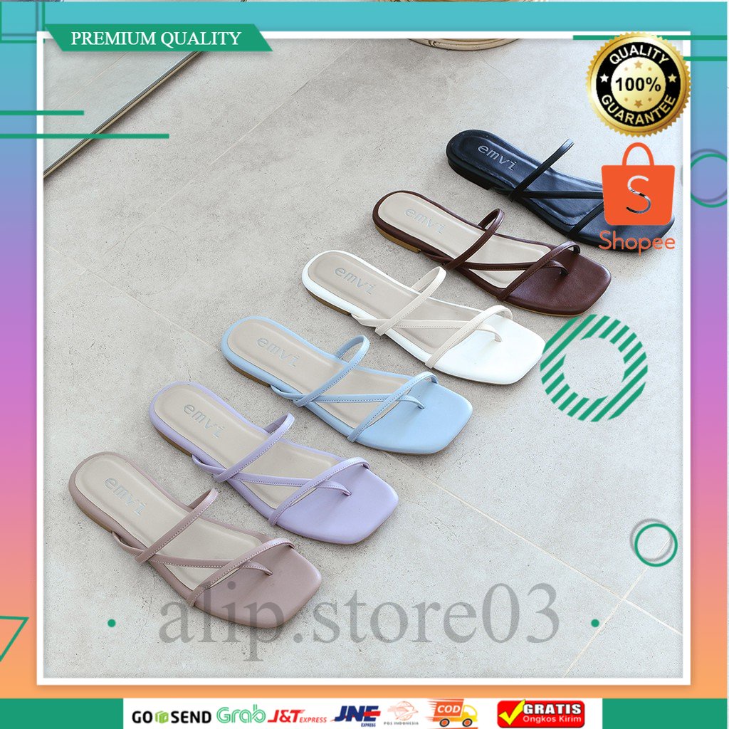 PREMIUM EMVI Ariana Flats Sendal Wanita