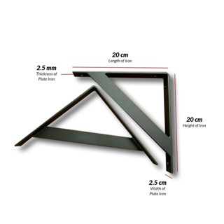 Jual Wall Shelf Bracket Iron Shelving Brackets Rak Siku L Tempel Dinding Braket Besi