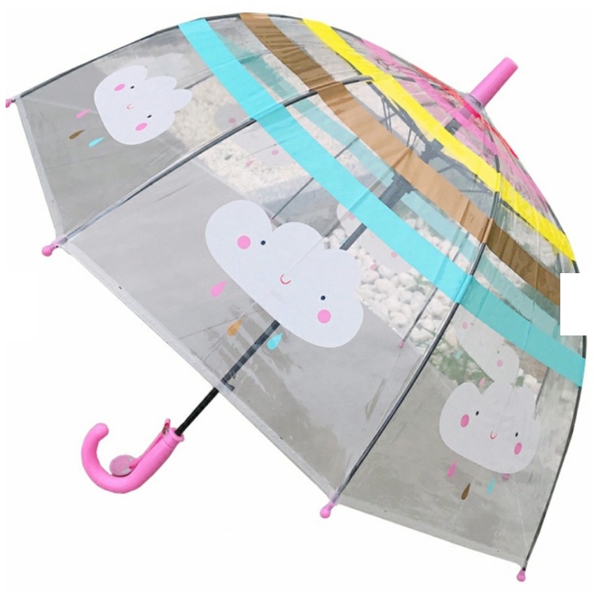 Payung Anak Transparan Kids Umbrella Motif Random