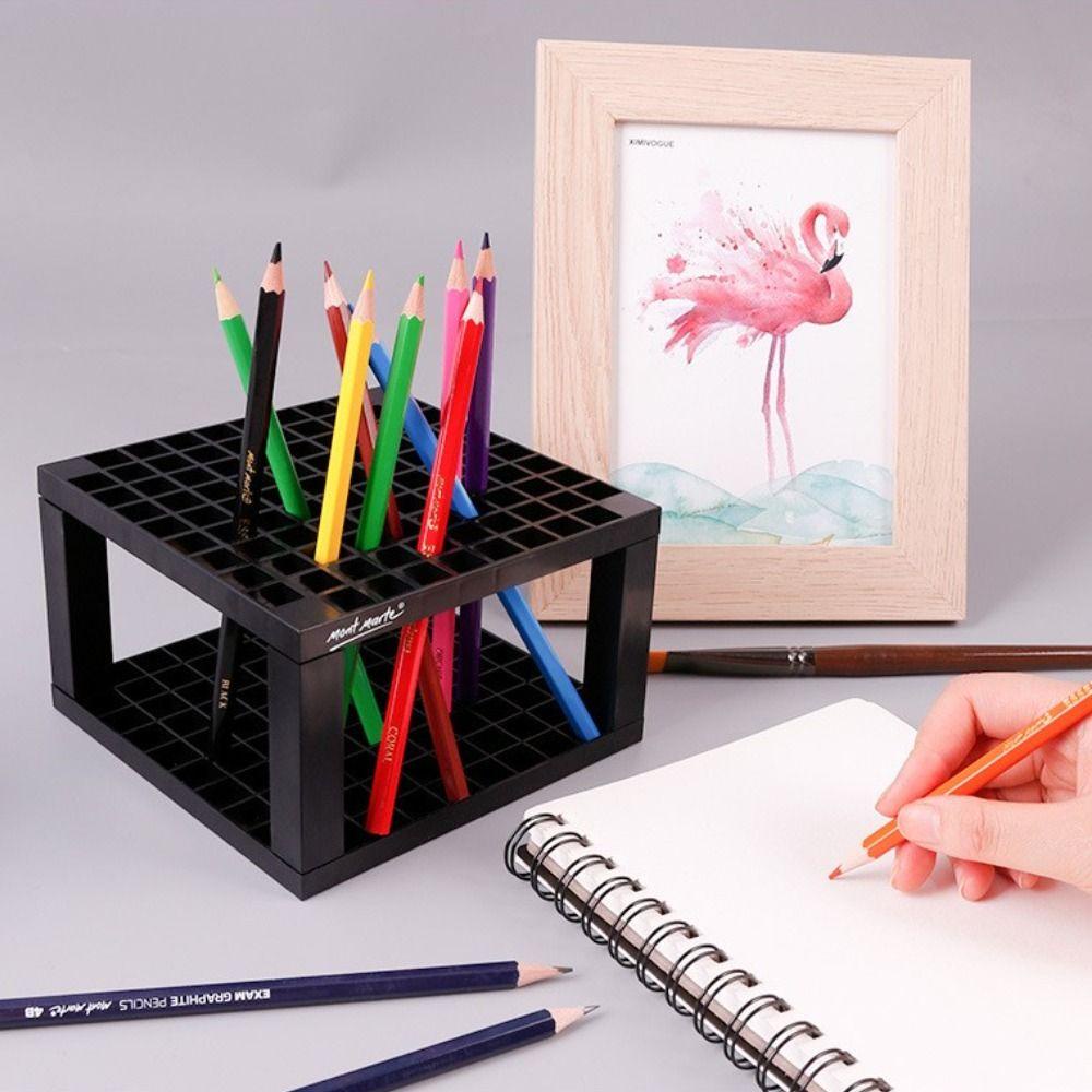 Lanfy Rak Penyimpanan Kuas Cat Detachable Art Studio Artis Gallery Student Colored Pen Pencils Holder