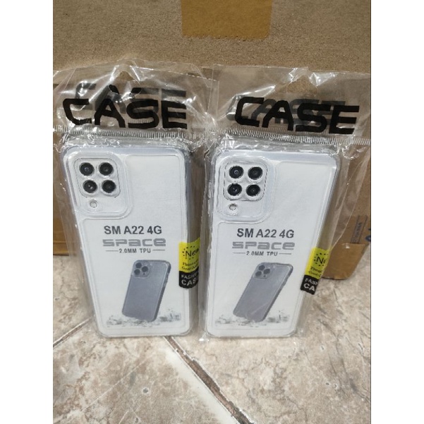 Softcase Samsung A22 4g Silikon Casing Selicon Case Bening Transparan Terasfaran Pelindung Pro Camera