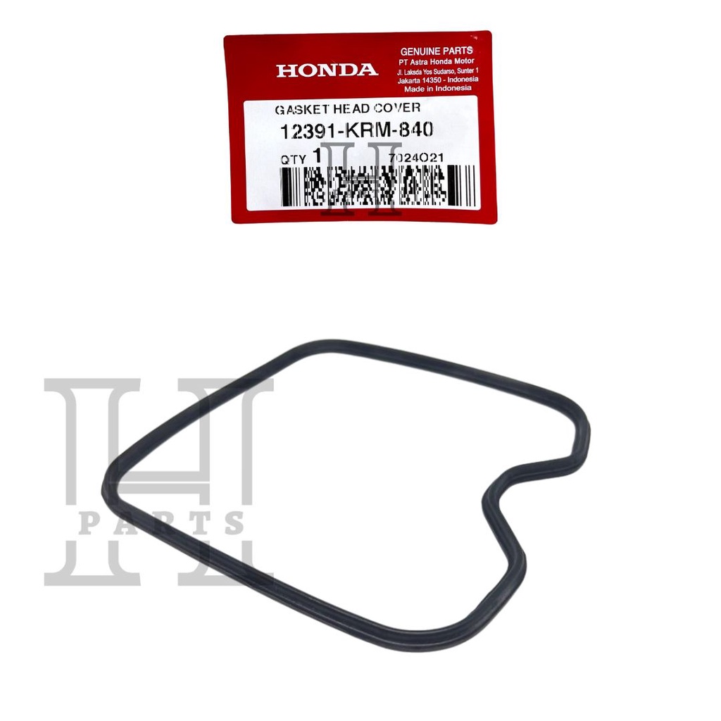 KARET SEAL HEAD TUTUP MESIN ATAS GASKET CYLINDER HEAD COVER NEW MEGA PRO FI CB VERZA 12391-KRM-840 ASLI ORIGINAL AHM HGP HONDA