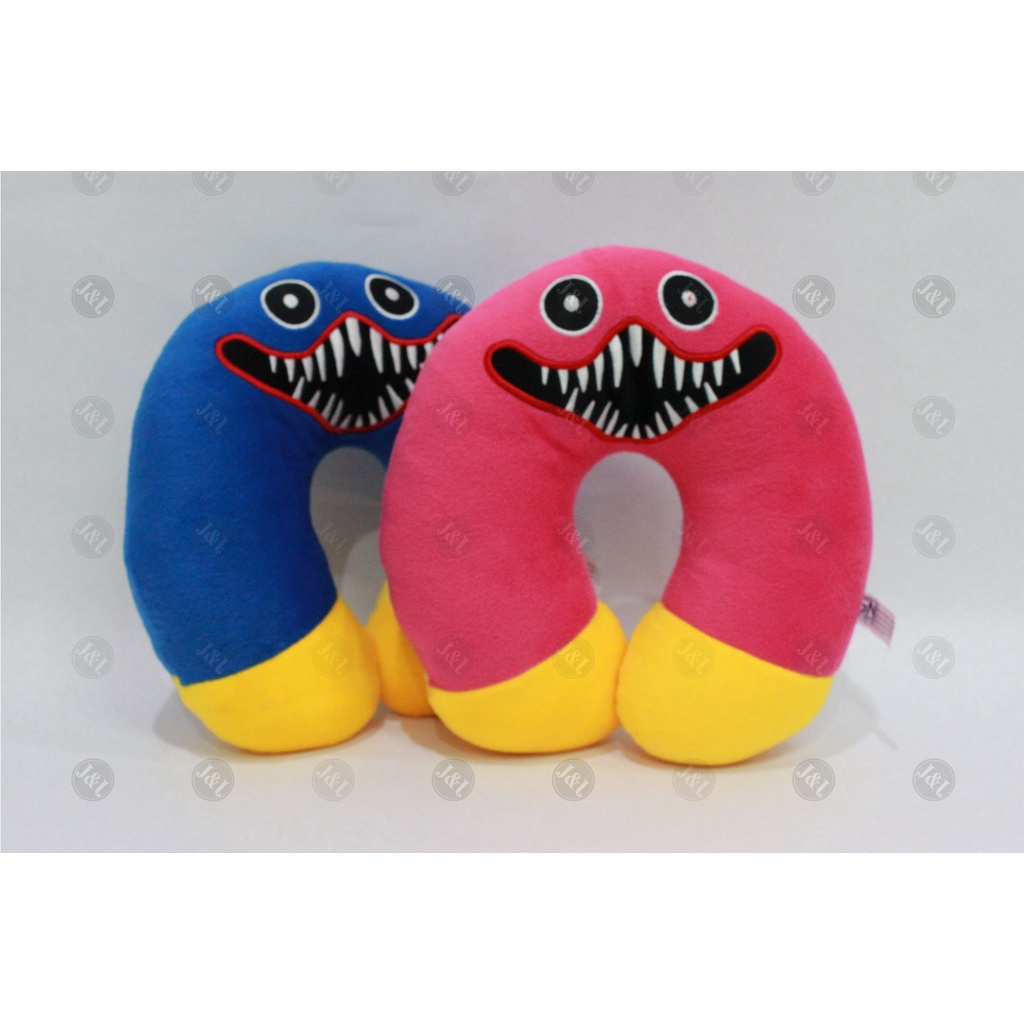 Bantal Leher Poppy Huggy Wuggy , Headrest U Poppy Huggy Wuggy