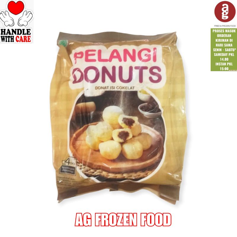 

Pelangi Donut isi coklat isi 25 pcs