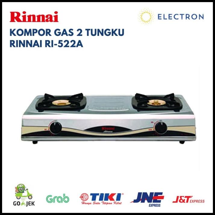 Kompor Gas Rinnai 2 Tungku Ri522A