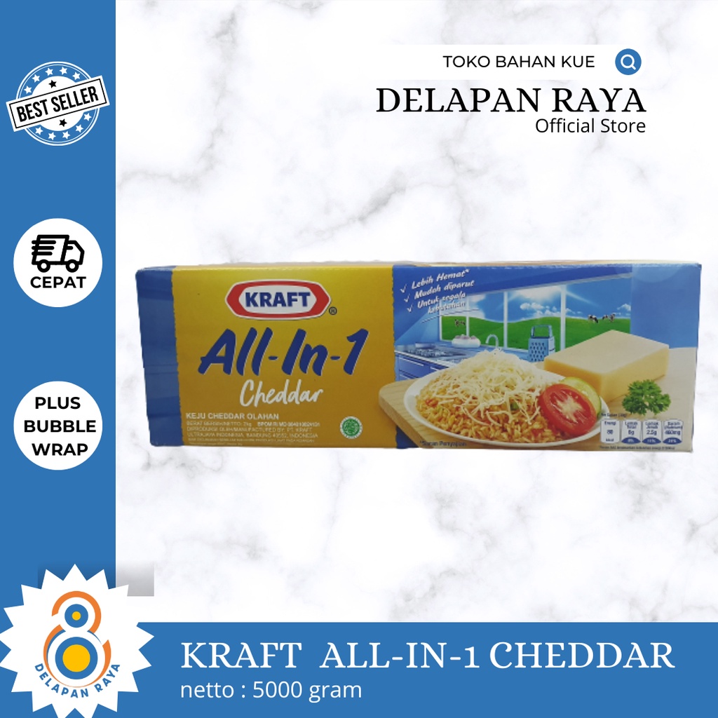 

KRAFT ALL-IN-1 CHEDDAR 2KG - 8Raya