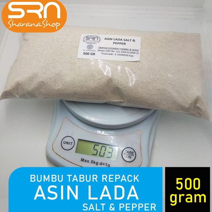 

{{{{{{] BUMBU TABUR RE-PACK 500 GR RASA ASIN LADA SALT & PEPPER