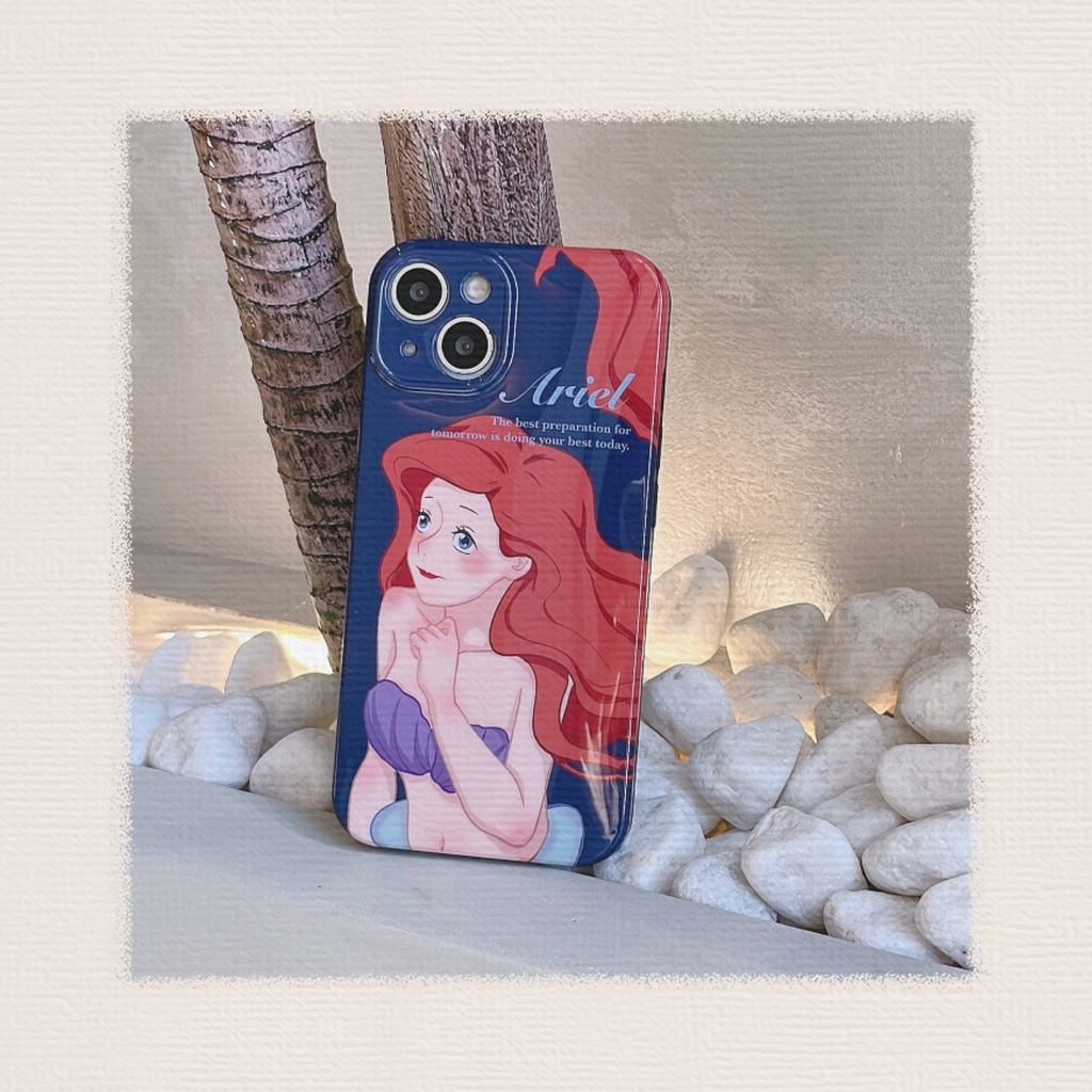 Soft Case Pelindung Motif Kartun Mermaid Untuk Iphone 14 Pro max 13 12 11 Pro max