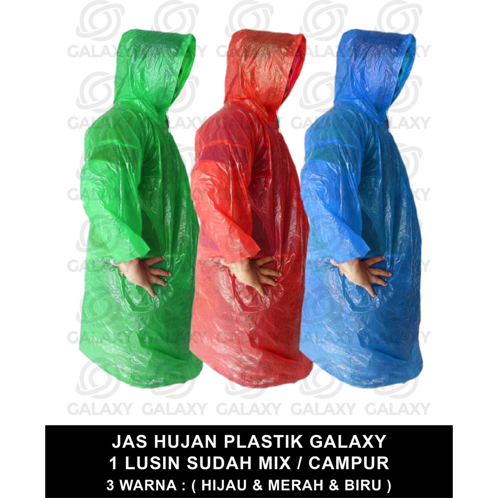 Jas Hujan Plastik - Jas Hujan - Rain Coat - Ponco Plastik - Poncho Plastik