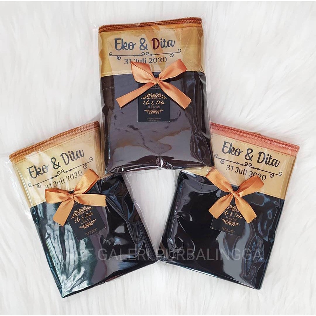 SOUVENIR POUCH JOK (FREE SABLON NAMA+PACKING PLASTIK)