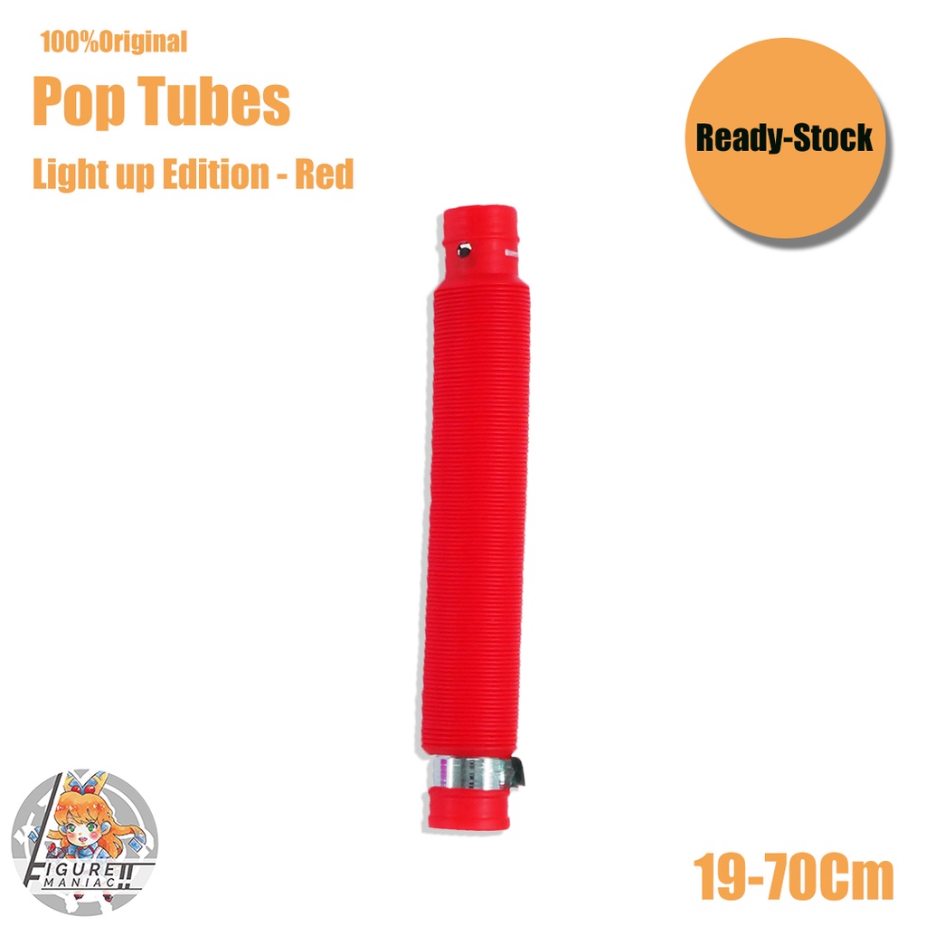 Figure Maniac - Pop Tubes Light Up Edition Glow Pipa Nyala Anak Premium Import