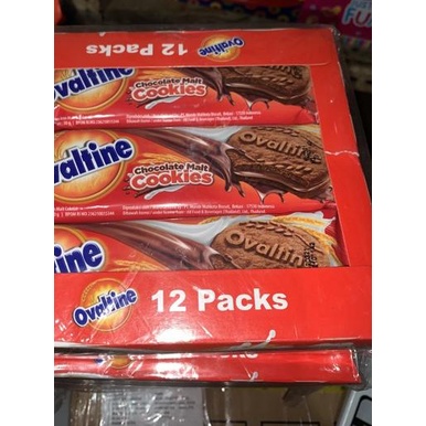 

GRATIS ONGKIR✅Ovaltine Chocolate Malt Cookies 30gr 1 box isi 12 pcs x 30 gram coklat|RA1