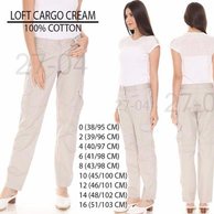 Celana Cargo Wanita Murah LFTCARGO Cream