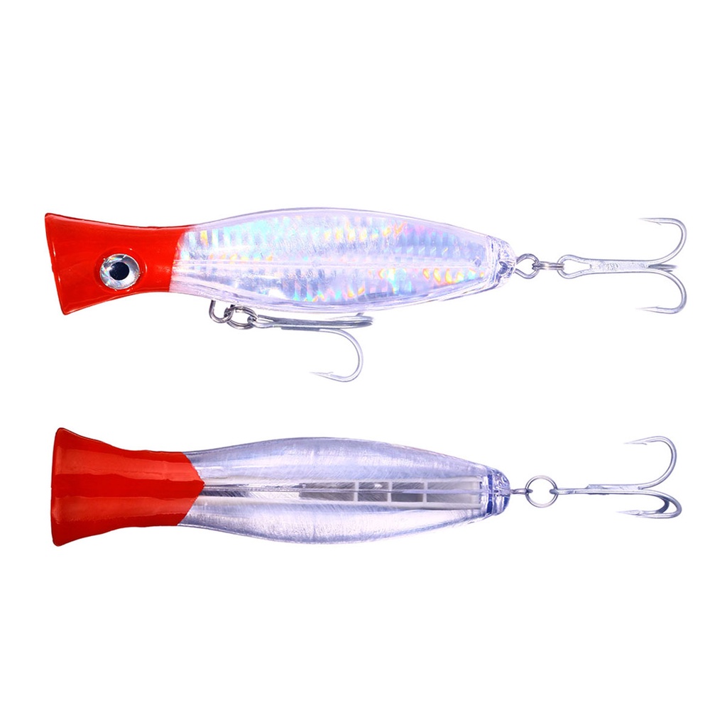 HENGJIA 1Pcs 13cm 43g Big Popper Umpan Pancing Minnow Swimbait Fishing Lure Ikan Bass Bait Tackle