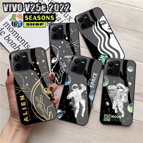 [ Vivo V25e ] Vivo V25e Terbaru Vivo V25e 2022 Softcase Vivo V25e Terbaru Softcase Kaca Vivo V25e - 