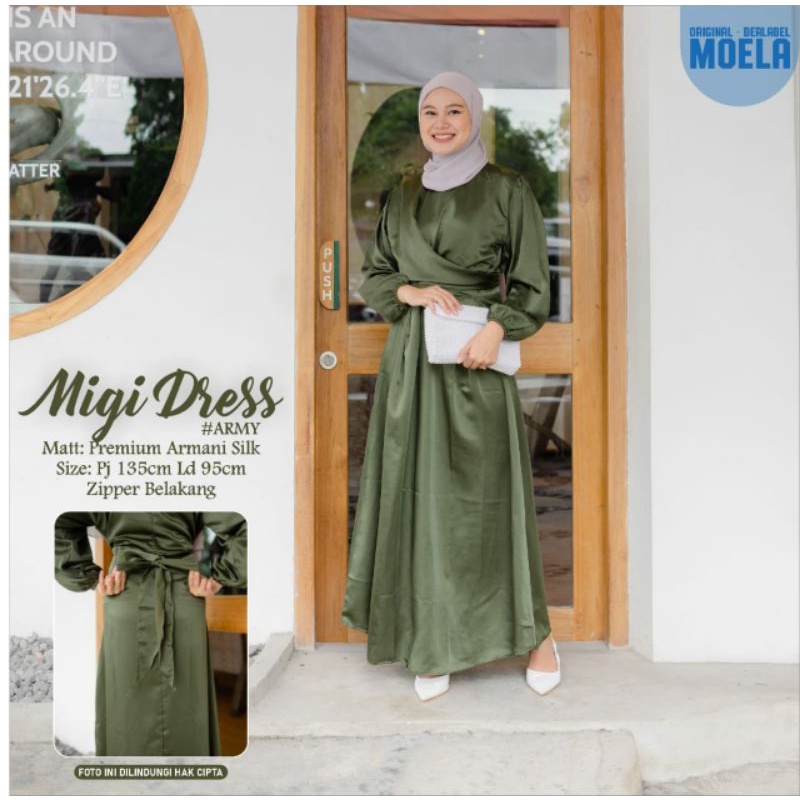 migi dress by moela || premium armani silk LD 95