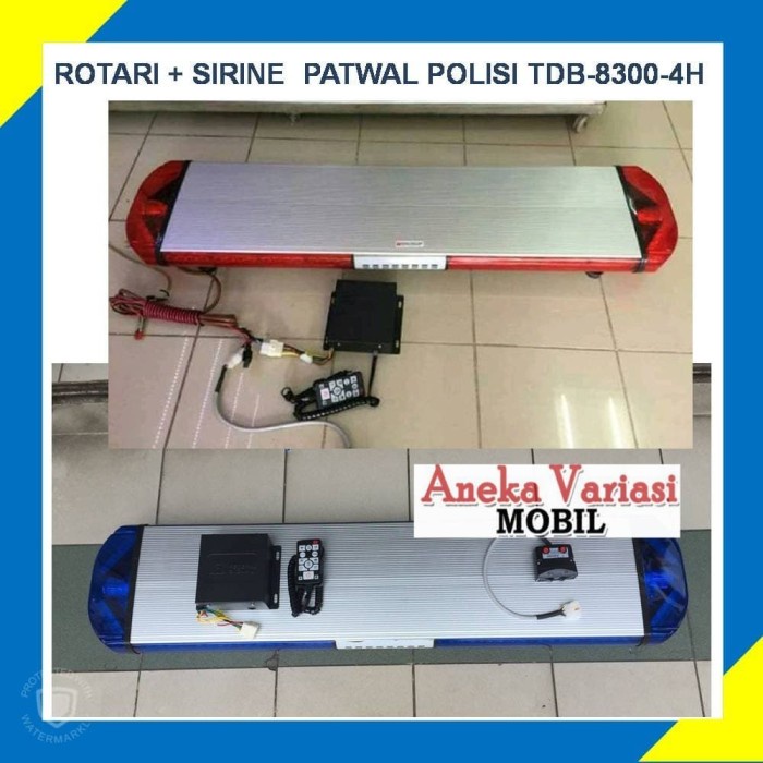 ROTARI + SIRINE PATWAL POLISI TBD-8300-4H PATWAL POLISI - Merah