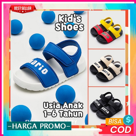 Sepatu Sandal Sendal Selop Slop Anak Perempuan Korea Import Kekinian Umur 1 2 3 Tahun Sandal Sendal 