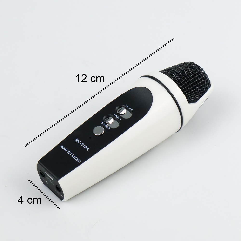 Taffware Mobile Microphone for Smartphone and PC - MC-919A - OMIPAKEC White/Black