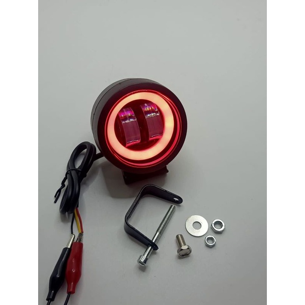 MINI DAYMAKER 2 LED 4D SOROT SUPER TERANG 12V Dc 6W/LAMPU SOROT DAYMAKER MINI LED 2 MATA ANGEL EYES/LAMPU SOROT 2 LED LIST BIRU/LAMPU TEMBAK MOTOR/LAMPU SOROT MOTOR/LAMPU SOROT DAYMAKER MINI 2 LED 4D/LAMPU DAYMAKER KOTAK / BULAT BODY PLASTIK