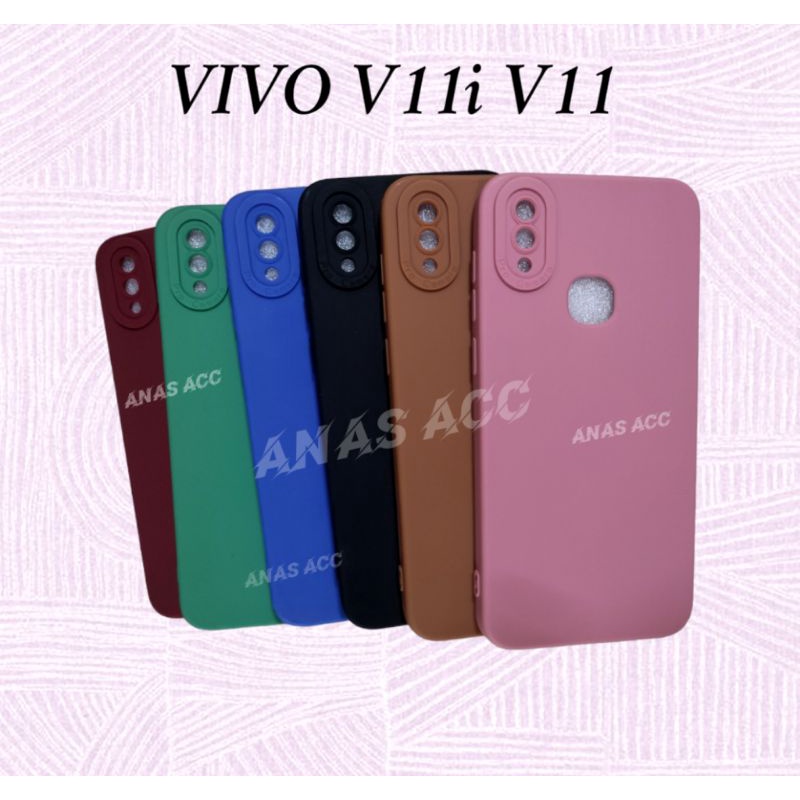 SLICON/SOFTCASE VIVO V11 V11i SOFTCASE MACARON PELINDUNG + CAMERA