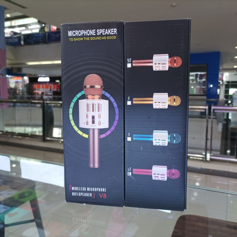 Wireless Microphone V8 Mic Bluetooth