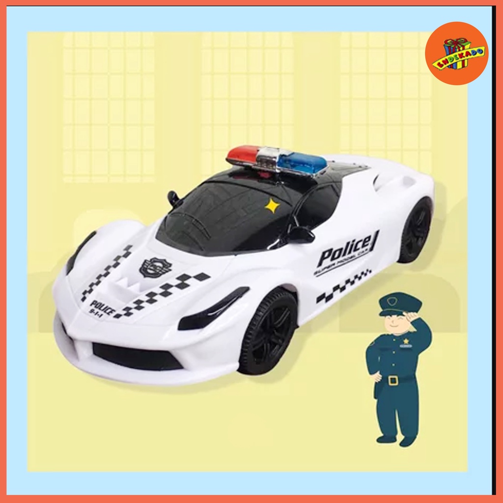 MAKASSAR! POLICE CAR CITY PATROL - Mainan Mobil Polisi