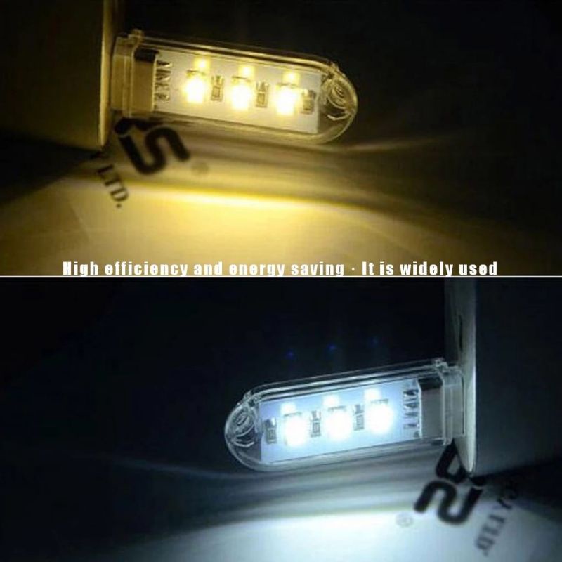 Lampu Mini LED USB 3 LED / 8 LED 5V LED NIGHT LIGHT READING LAMP DESK BOOK