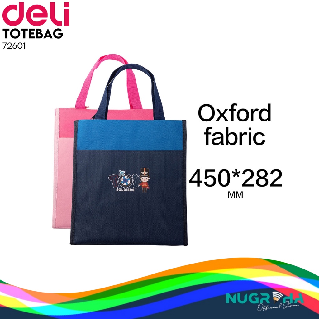 

Deli Tas Belanja Ukuran 45x28cm Tampilan Oxford kapasitas besar 72601