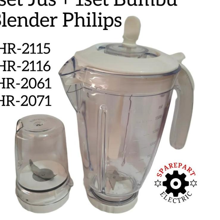 Rekomendasi PROMO GELAS BUMBU + GELAS JUS 1SET UNTUK BLENDER PHILIPS HR 2115 2116 2061 2071