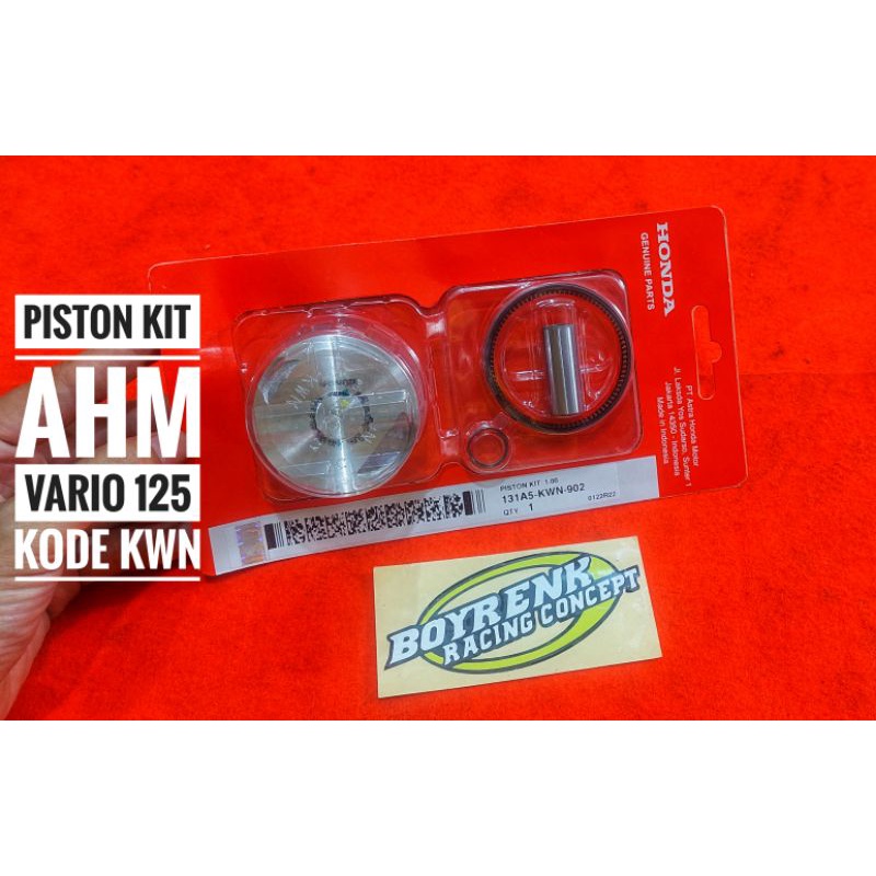 Piston Kit VARIO 125 KWN OVZ STD,50,100 ORI AHM-BOYRENK RACING