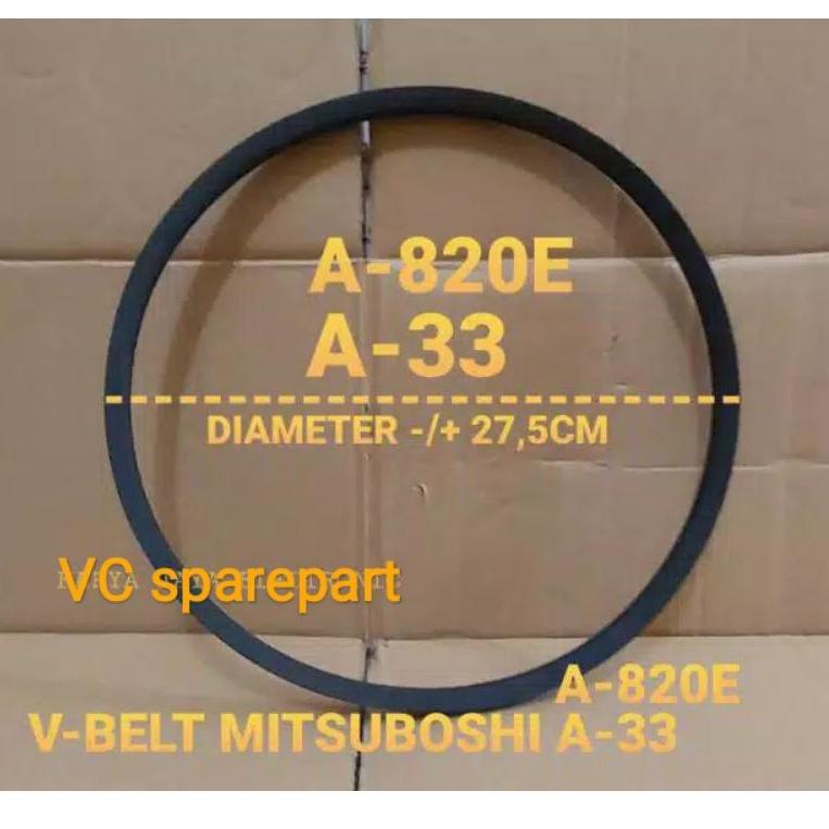 Van Belt / V- Belt Mesin Cuci A-33(A820E) Mitsuboshi (KODE Z9641)