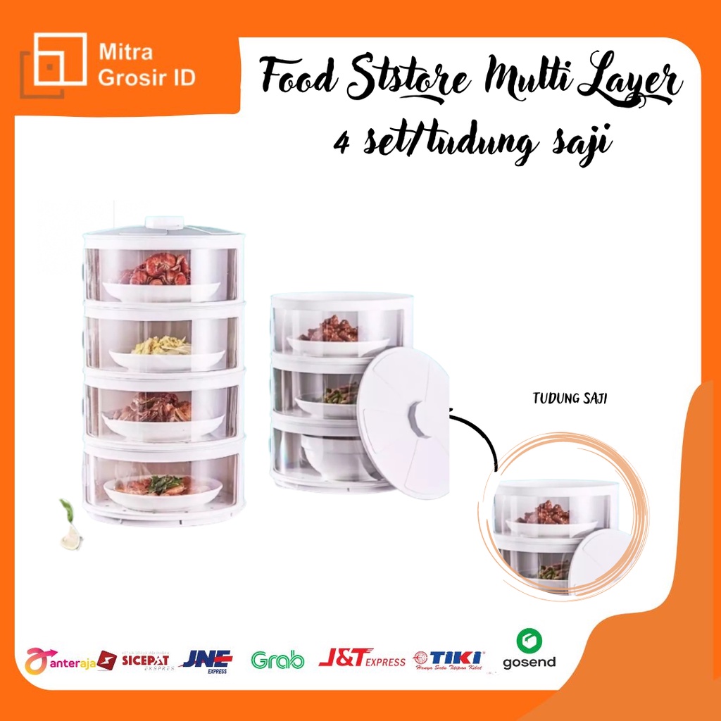 FOOD STROGE MULTI LAYER 4 SET/TUDUNG SAJI MAKANAN TAHAN PANAS