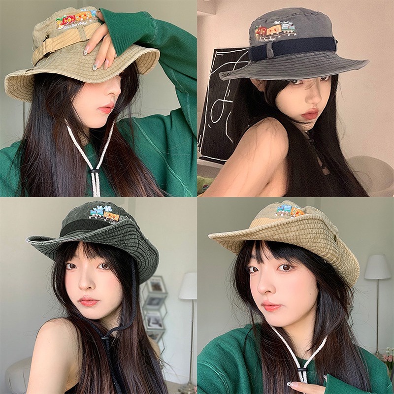 Topi Bucket Gaya Kasual Korea Untuk Wanita