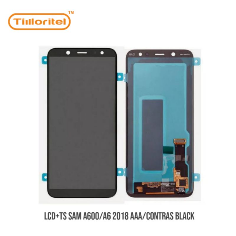 LCD +TS SAM A600/A6 2018 AAA CONTRAS BLACK