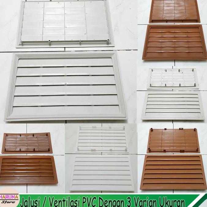 Jalusi PVC / Ventilasi / Kisi-kisi udara pintu kamar mandi toilet wc