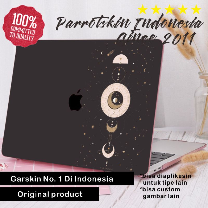 Skin Garskin Sticker Stiker Laptop Asus Acer Hp Macbook Lenovo Infinix Redmibook dll Premium All tipe case BLACK ZODIAK STAR