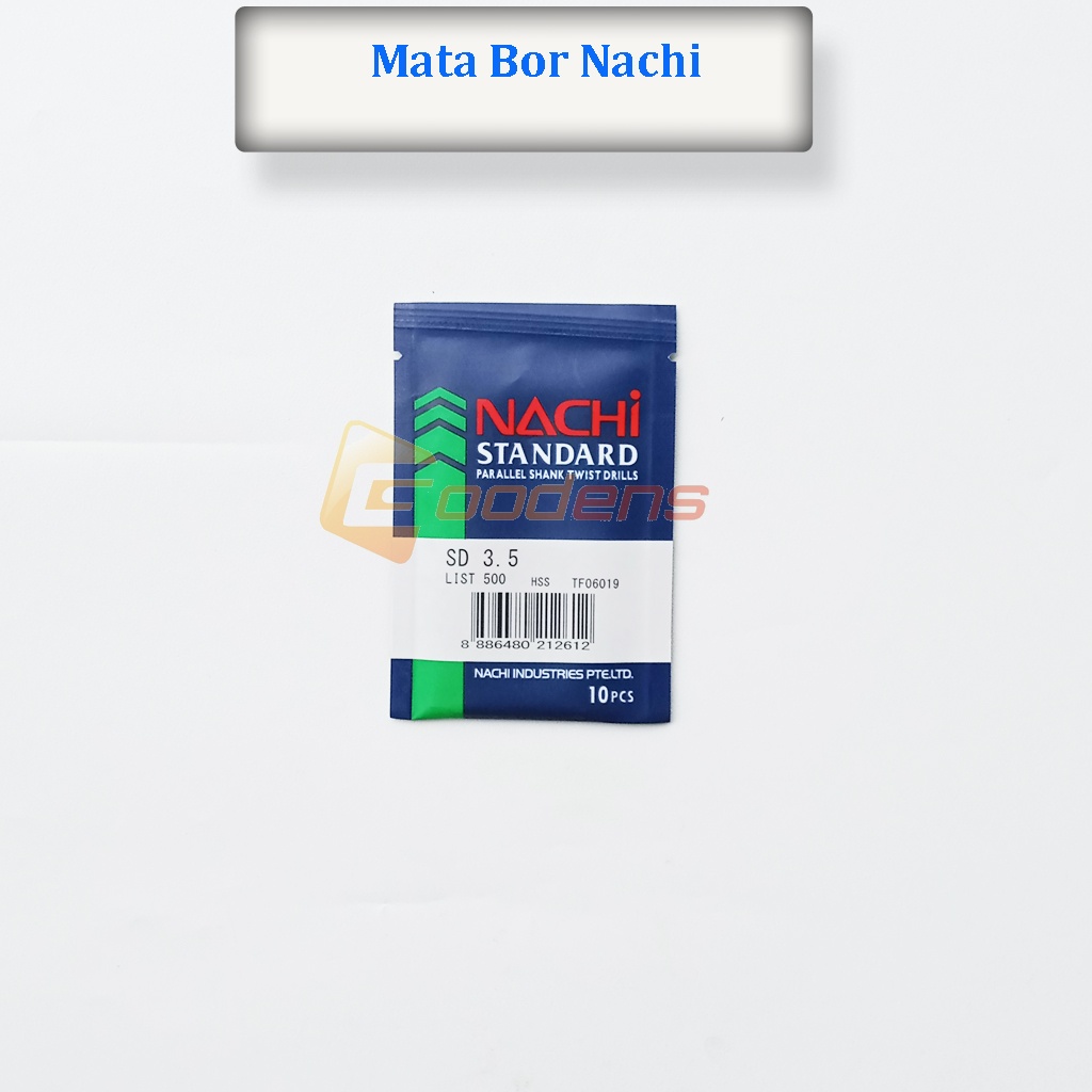 Nachi HSS Mata Bor Besi 3.5mm, 4.2mm