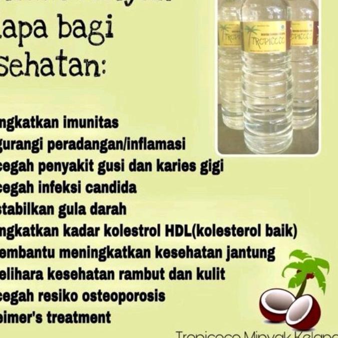 

10.10 STOK READY TROPICOCO MINYAK KELAPA 1L / MINYAK KELAPA MURNI / MINYAK GORENG / MINYAK GORENG KELAPA / MINYAK KELAPA MURNI gas !!