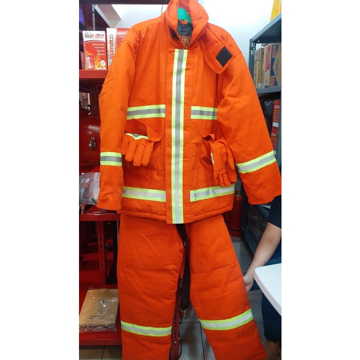 BAJU PEMADAM KEBAKARAN SAFETY ANTI API SETELAN PEMADAM APAR