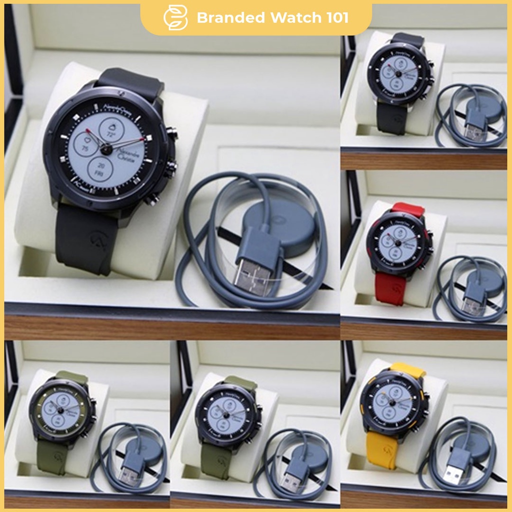 ORIGINAL Jam Tangan Pria Smartwatch  Alexandre Christie AC S002 Garansi Resmi 1 Tahun, Rubber