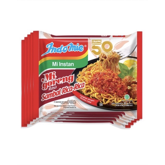 

Indomie Goreng Sambal Rica-rica 85gr isi 5 pcs